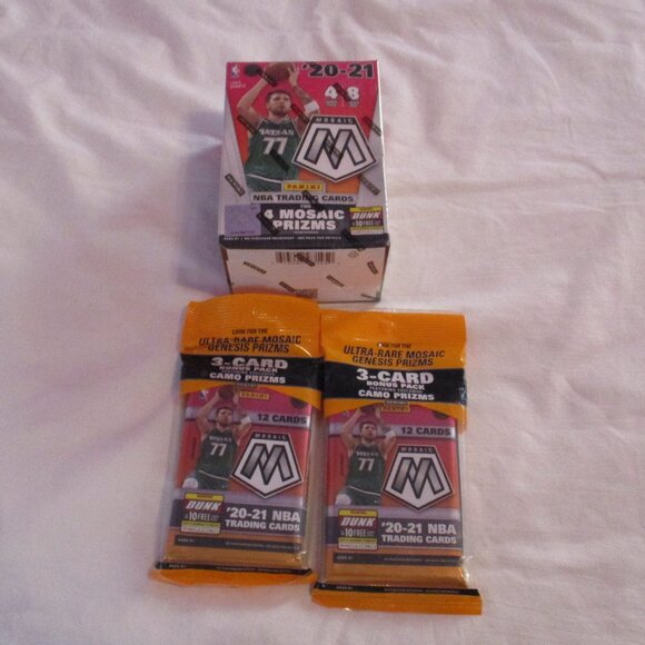 2020-21 Panini NBA Mosaic Basketball Sealed Lot Blaster Box & 2 Multipack - Picture 1 of 3